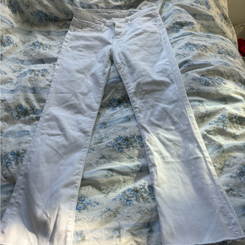 Adriano Goldschmied White Crop Jeans
